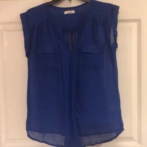 Royal blue blouse